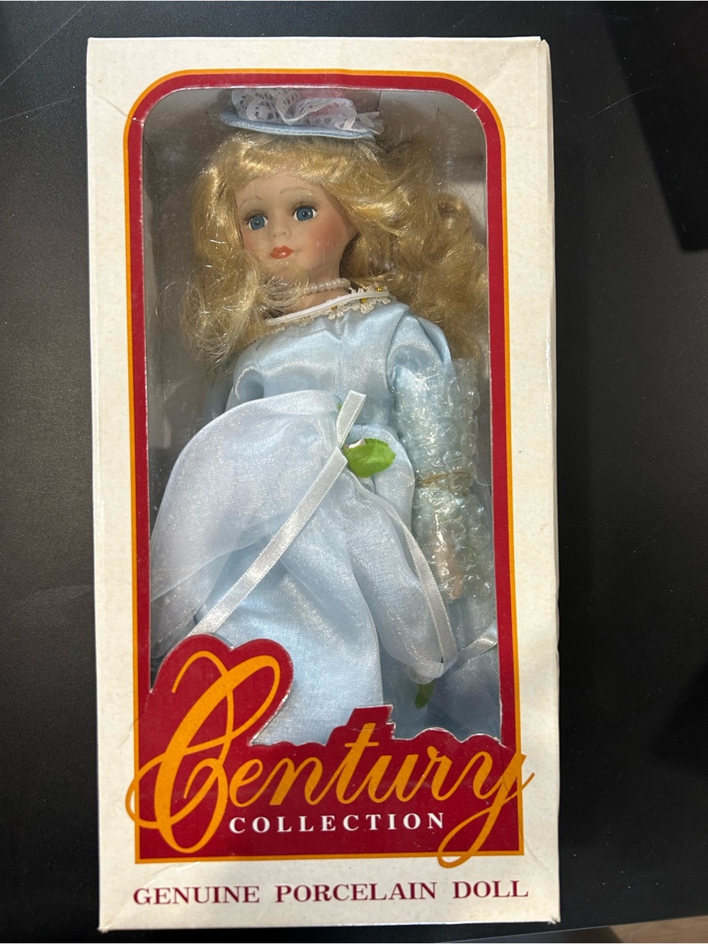 Century Collection Porcelain Doll in Light Blue Dress